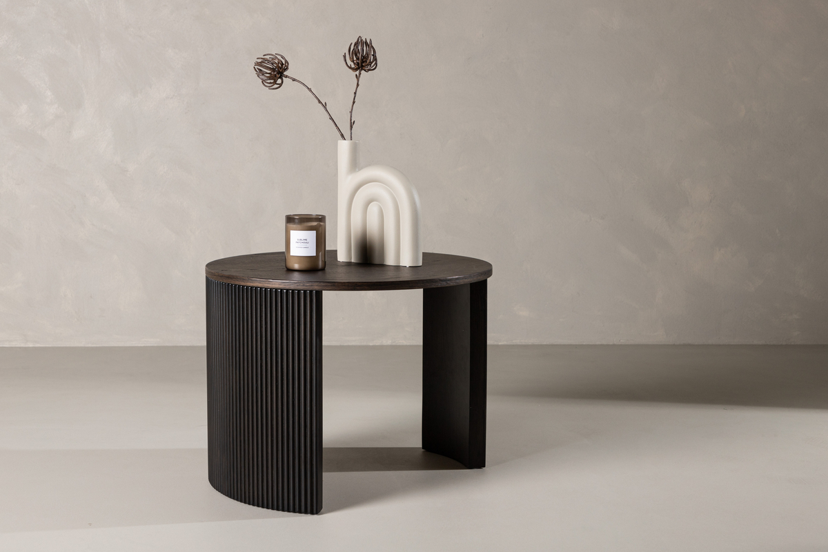 Soffbord 'Ballstad' Runt 60cm - Brun