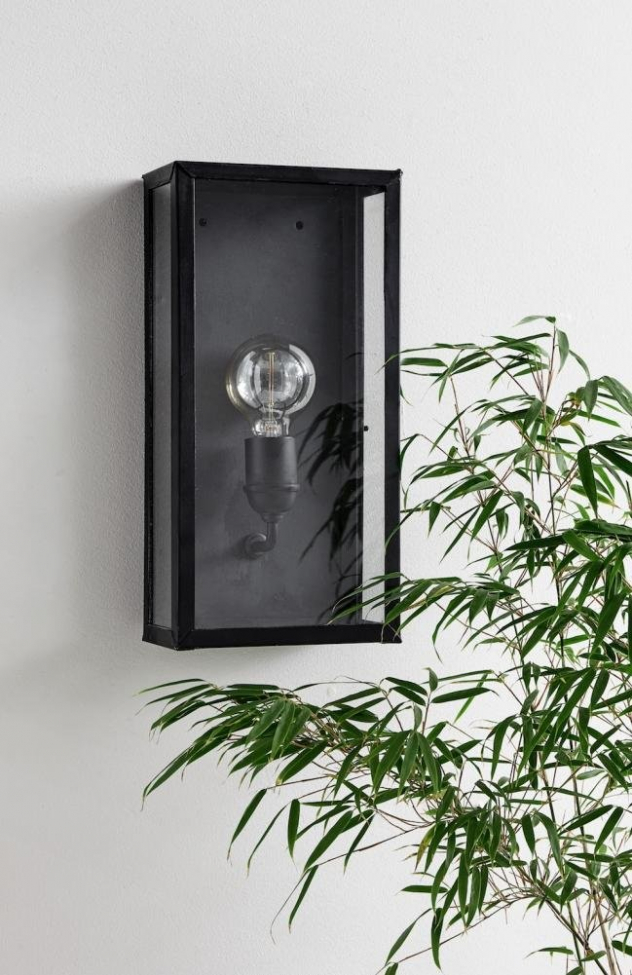 Vägglampa 'Lantern' - Svart