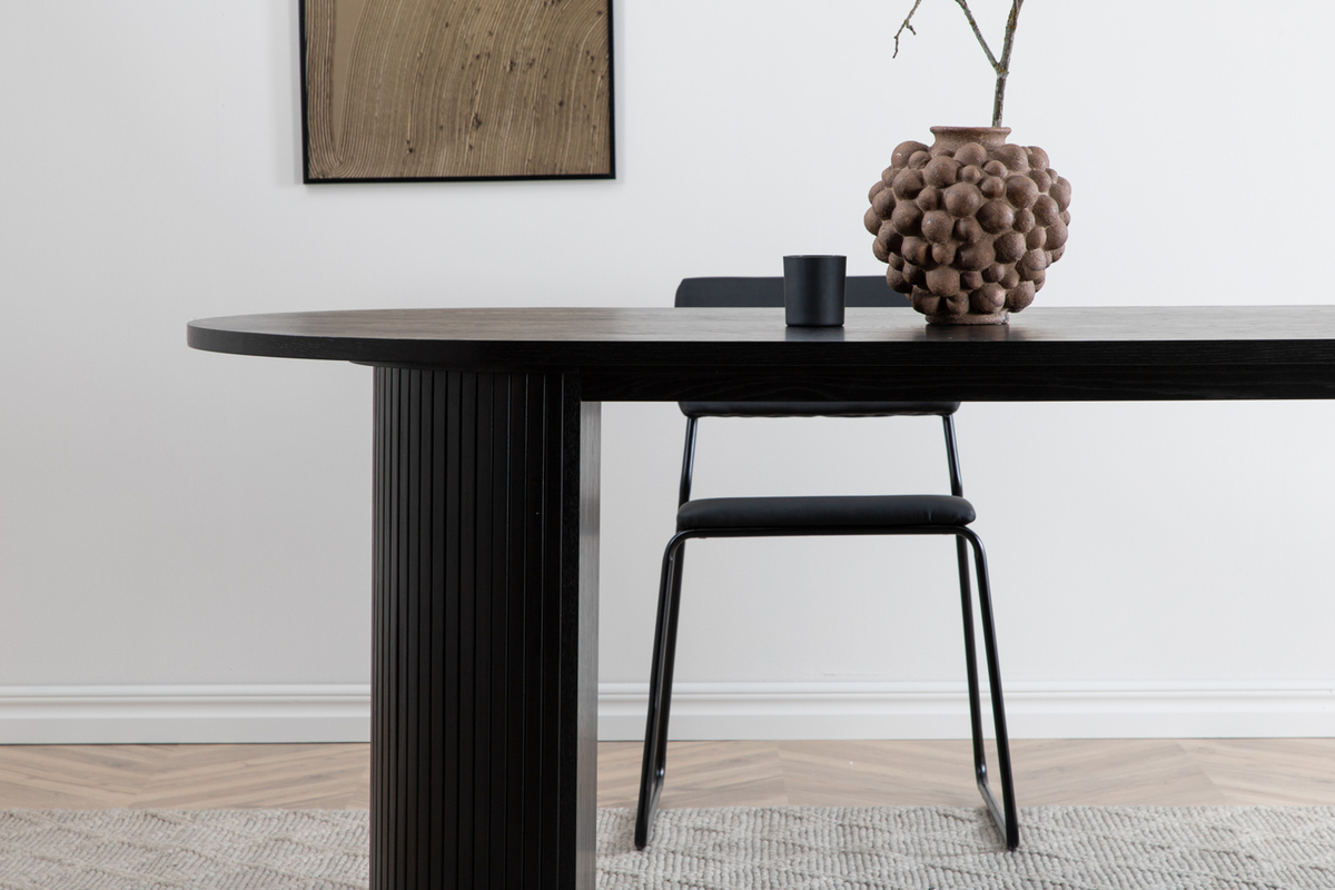 Matbord 'Barkaby' 90x200cm - Svart 