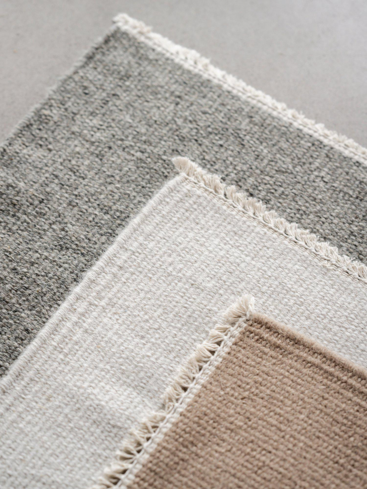 Ullmatta 'John' 200x300 - Offwhite