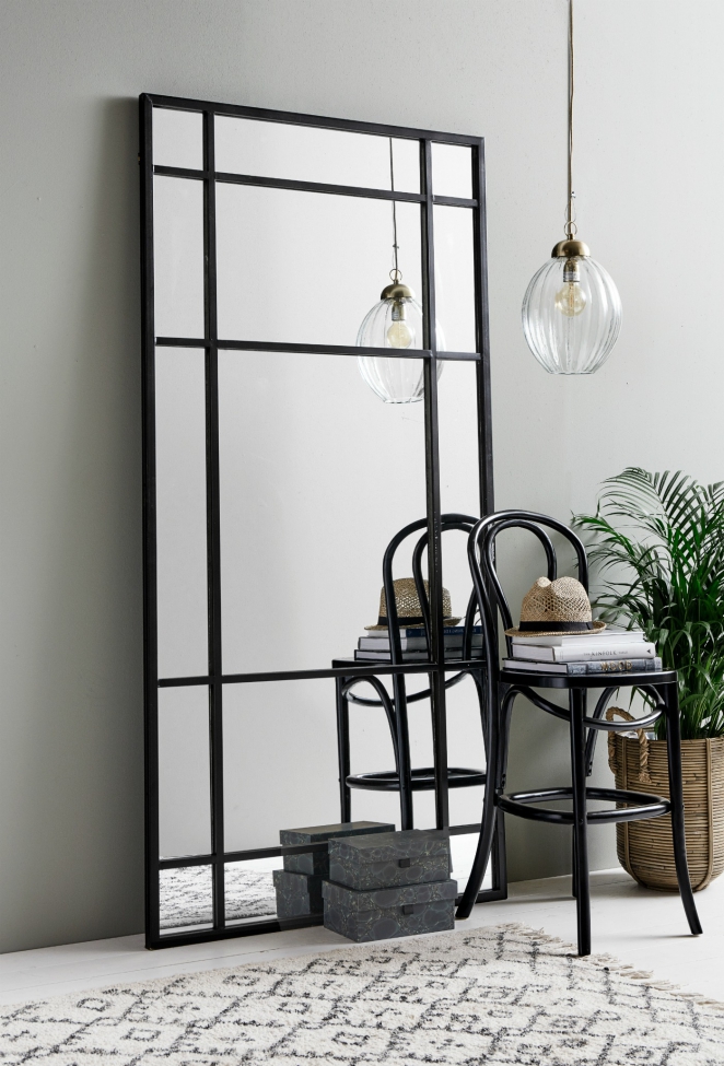 Spegel 'Spirit' 102x204cm - Svart 
