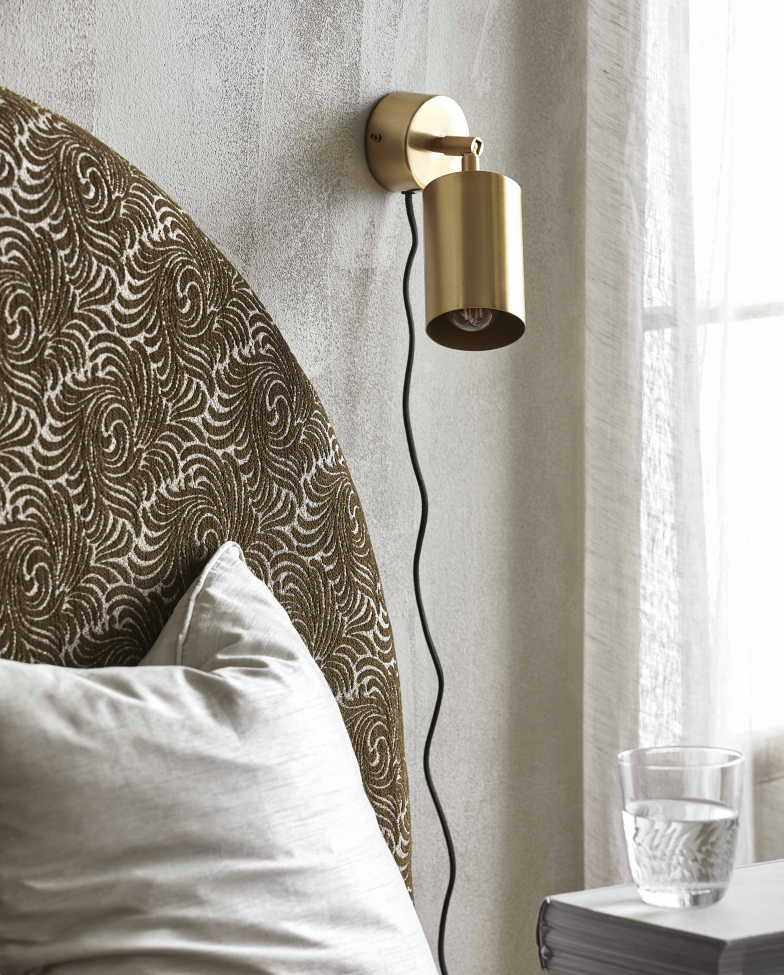 Vägglampa 'Maia' - Guld