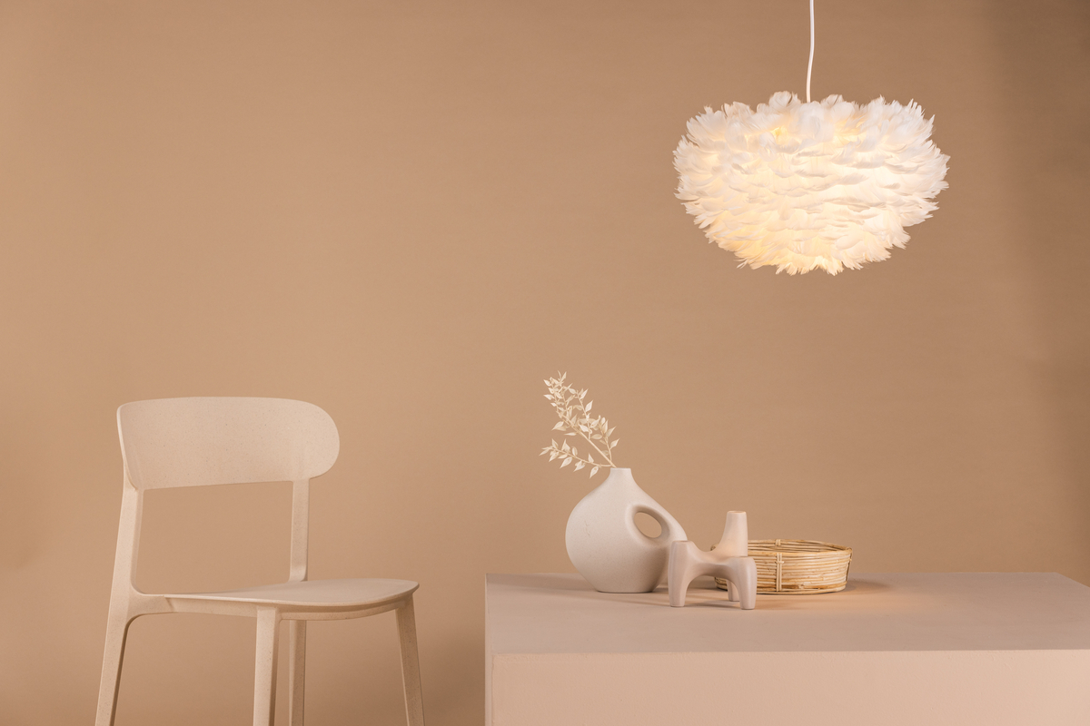 Taklampa 45x45 'Lovisa' - Vit