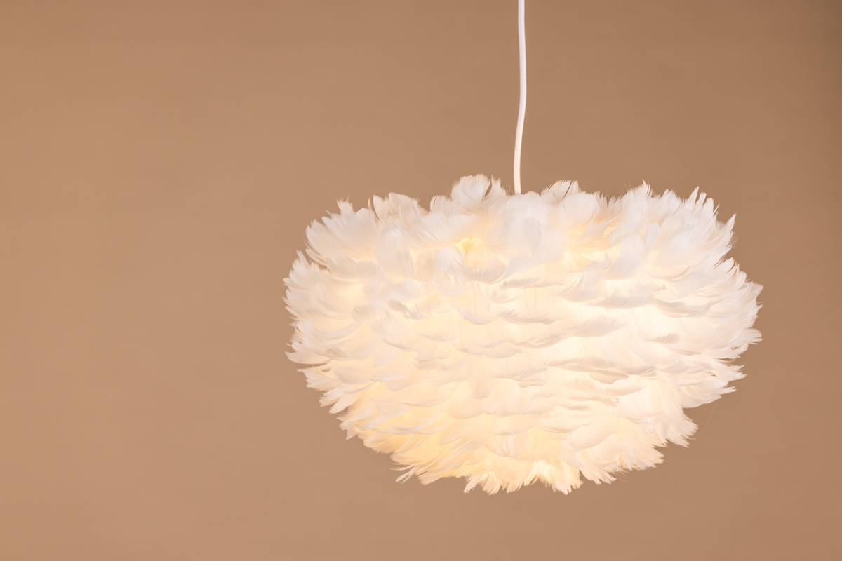Taklampa 45x45 'Lovisa' - Vit