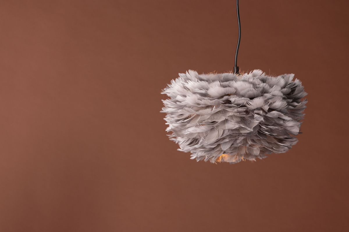 Taklampa 35x35 'Lovisa' - Grå