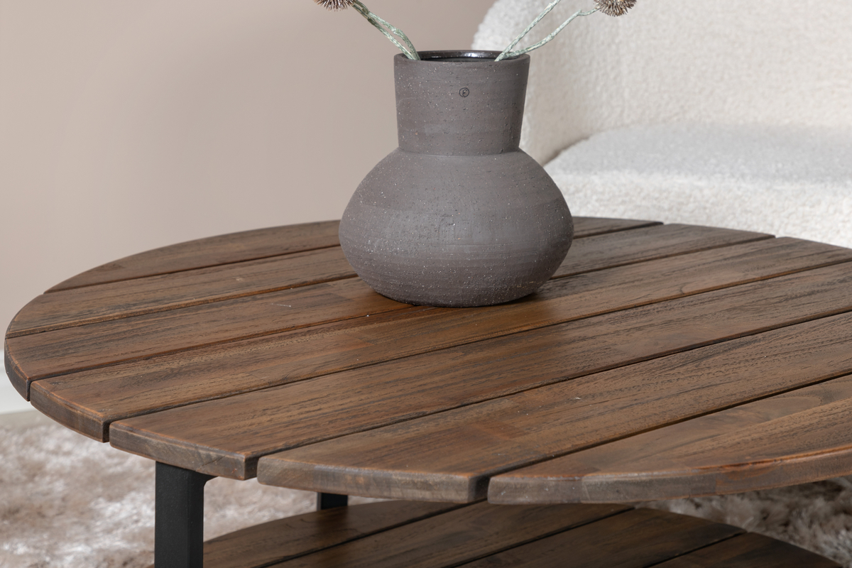 Soffbord 'Karlskrona' Runt 80cm - Natur