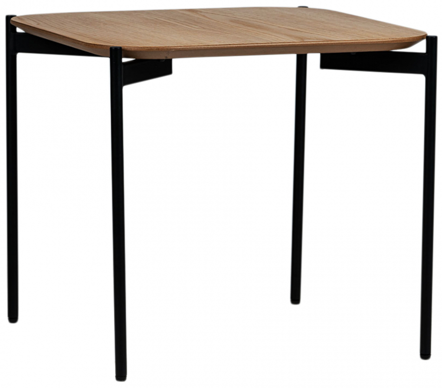 soffbord 'frida' 50x50cm - natur/svart