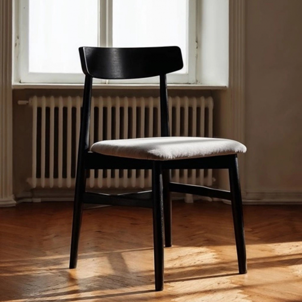 Stol 'Ystad' - Svart/Grå