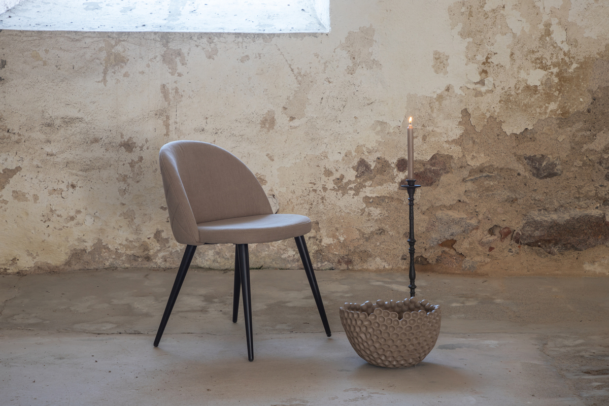 Stol 'Elverum' - Beige linne