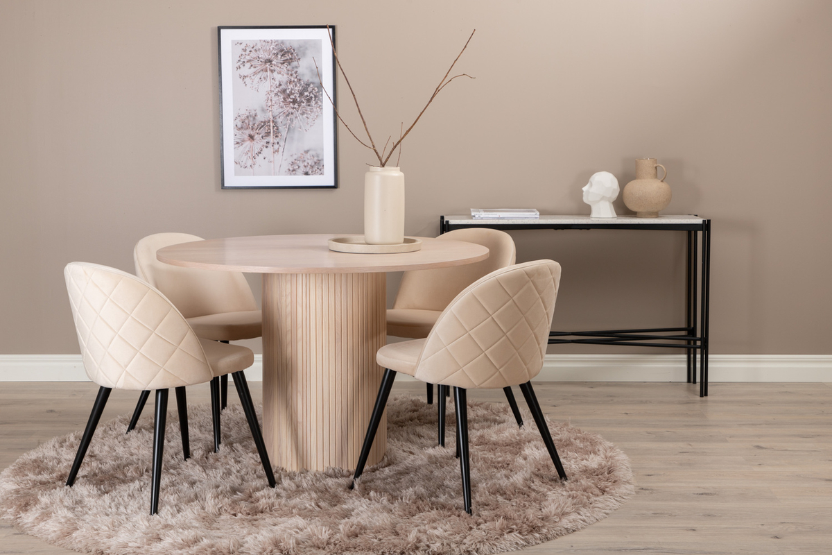 Stol 'Elverum' - Beige diamant