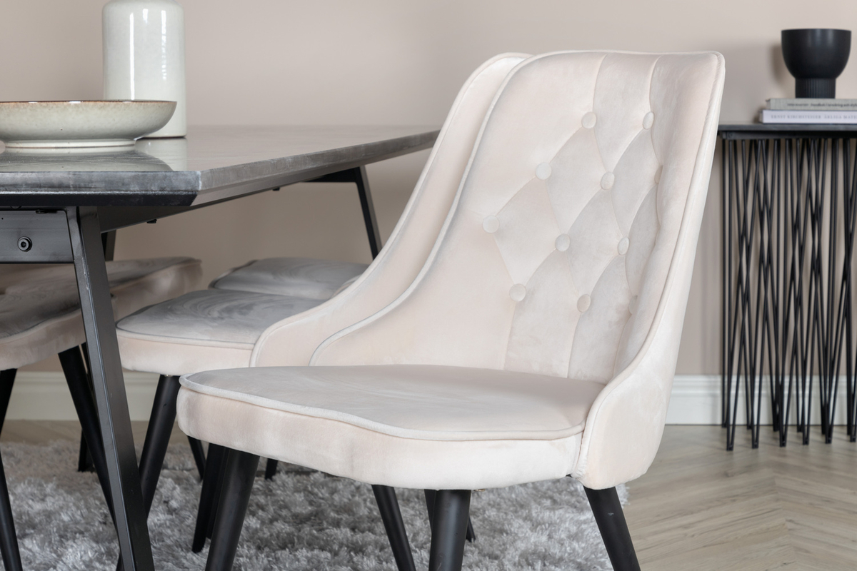Stol 'Elverum Deluxe' - Beige/Svart