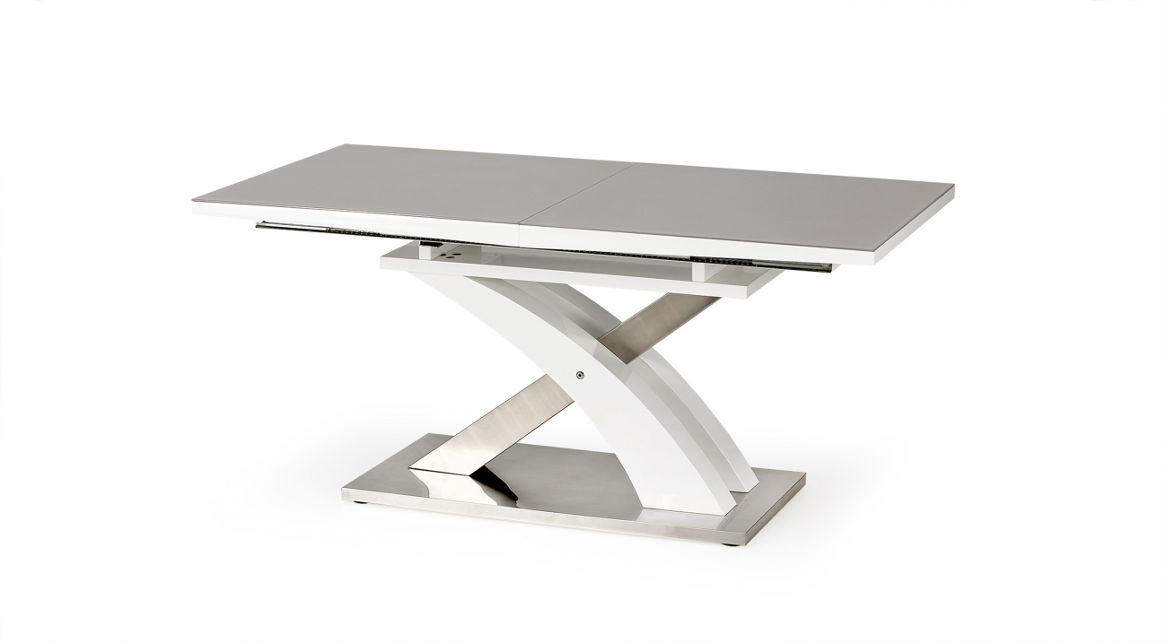 Matbord 'Sandor' 160-220cm - Vit