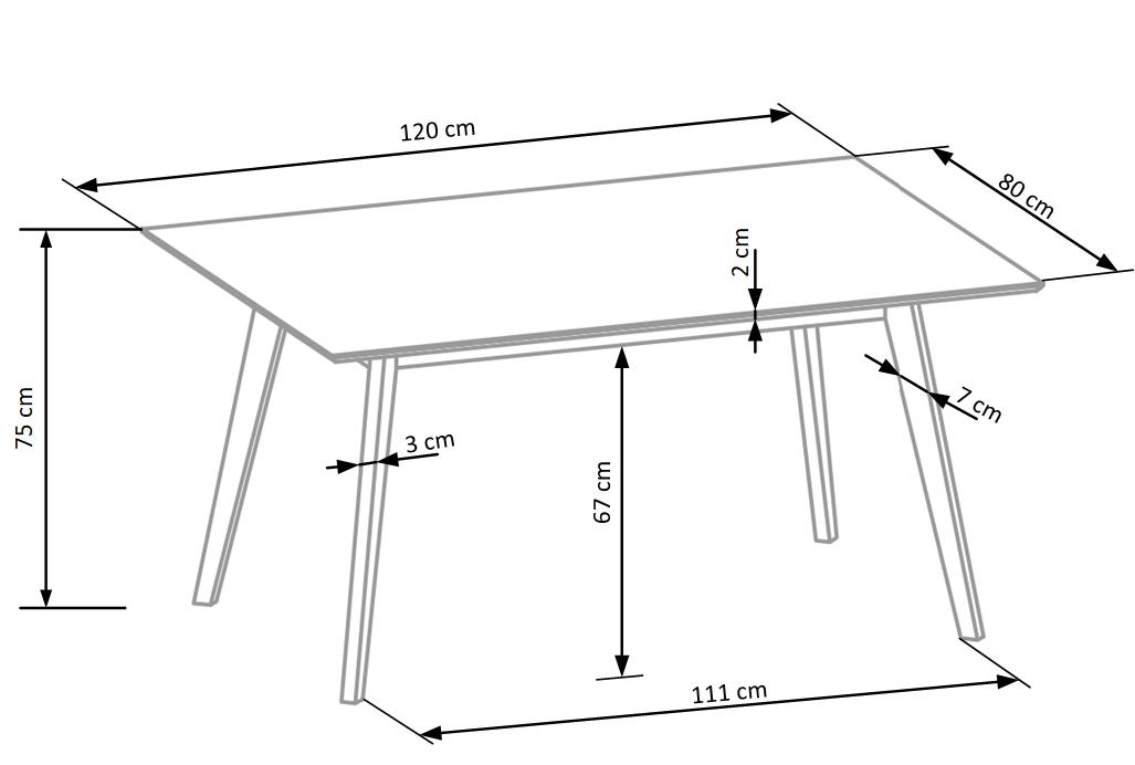 Matgrupp 'Cordoba' 120cm - Natur