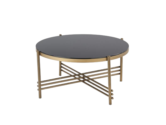 soffbord 'mare' - svart/guld