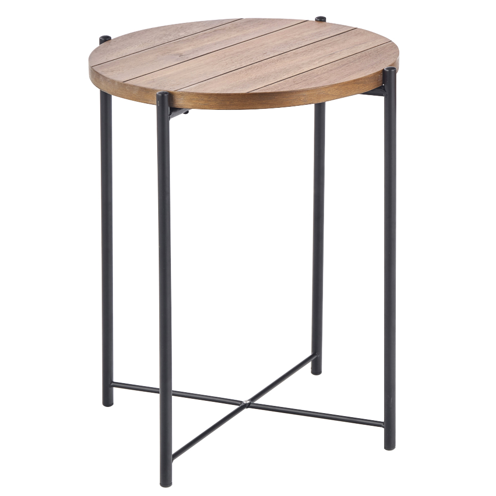 sidobord 'tanaka' - ek/svart