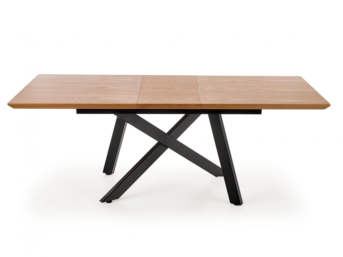 Matbord 'Capital' 160-200x90cm - Svart/EK