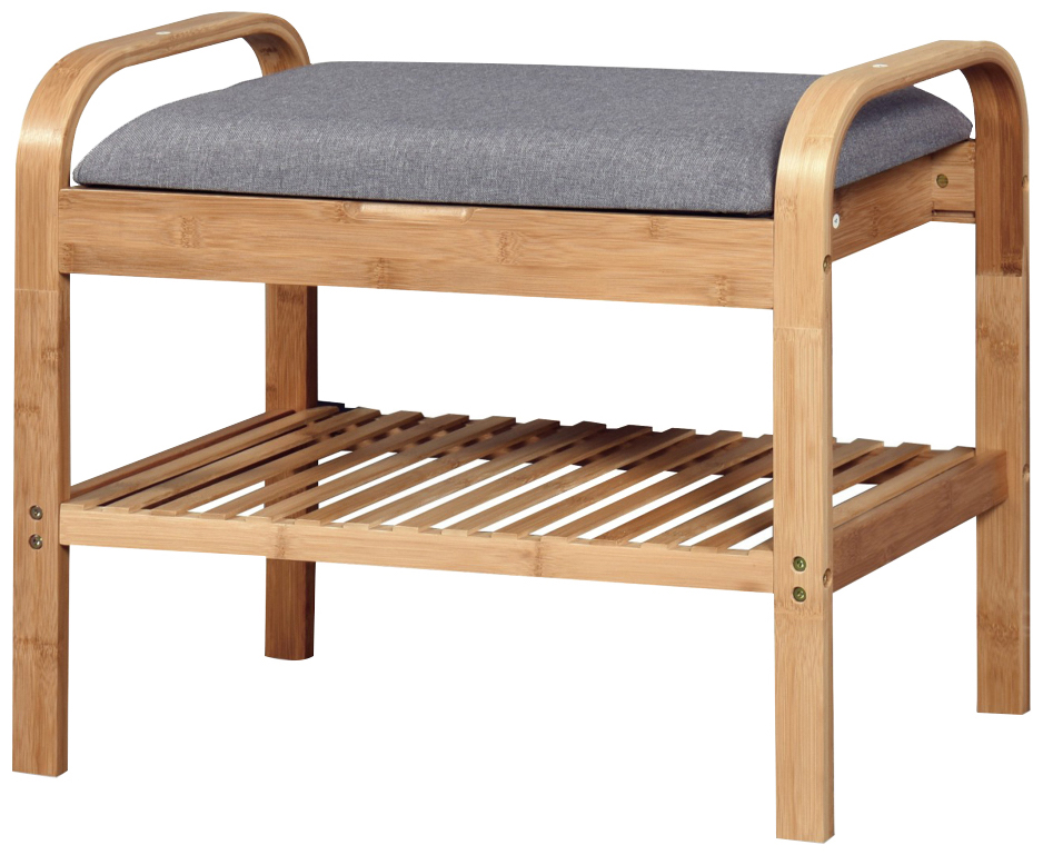 skohylla 'sandee' 60cm - ek/grå