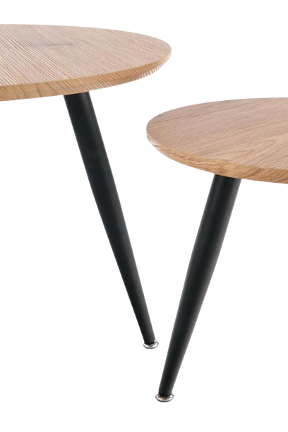 Soffbord 'Forsby' 2-set - Ek/Svart