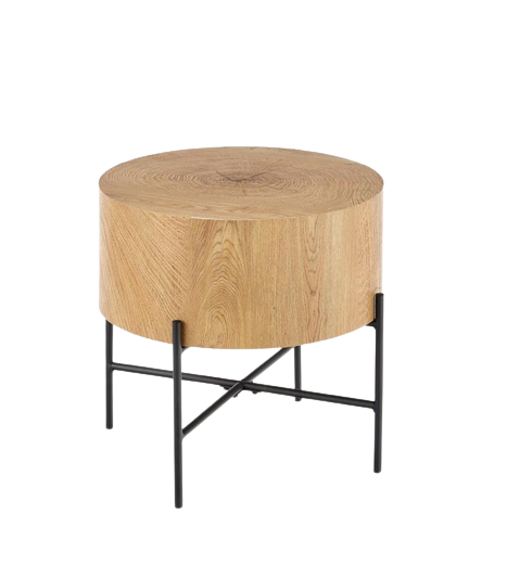 sidobord 'lapland' - ek/svart