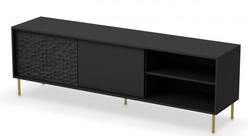 tv-bänk 'bullet' - svart
