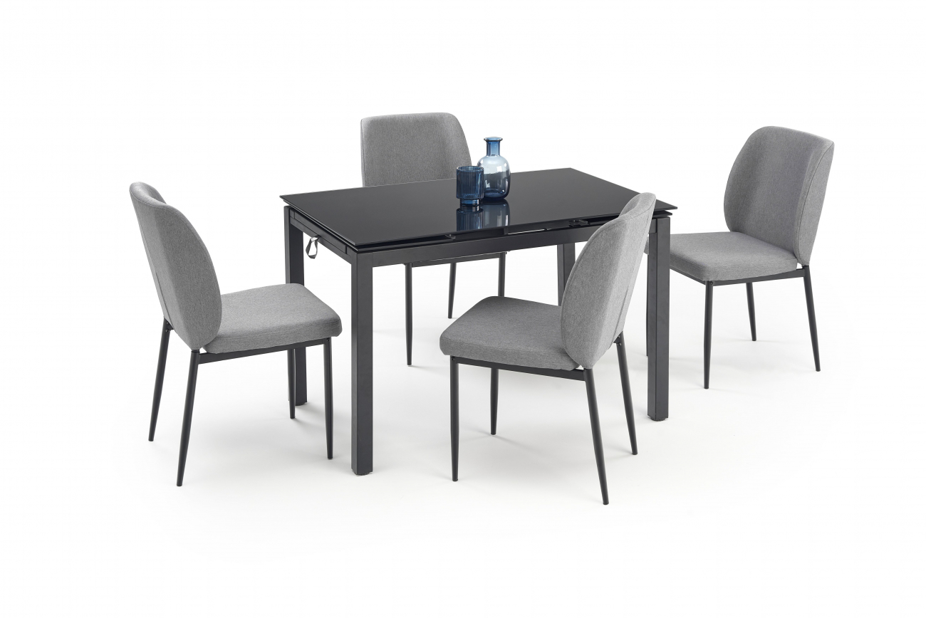 matgrupp 'jasper' 110-170cm - svart/grå