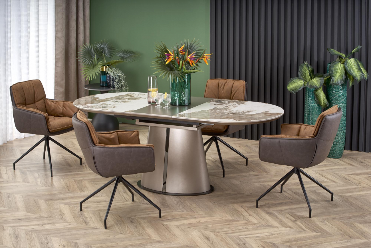 Matbord 'Robinson' 160-200cm - Beige
