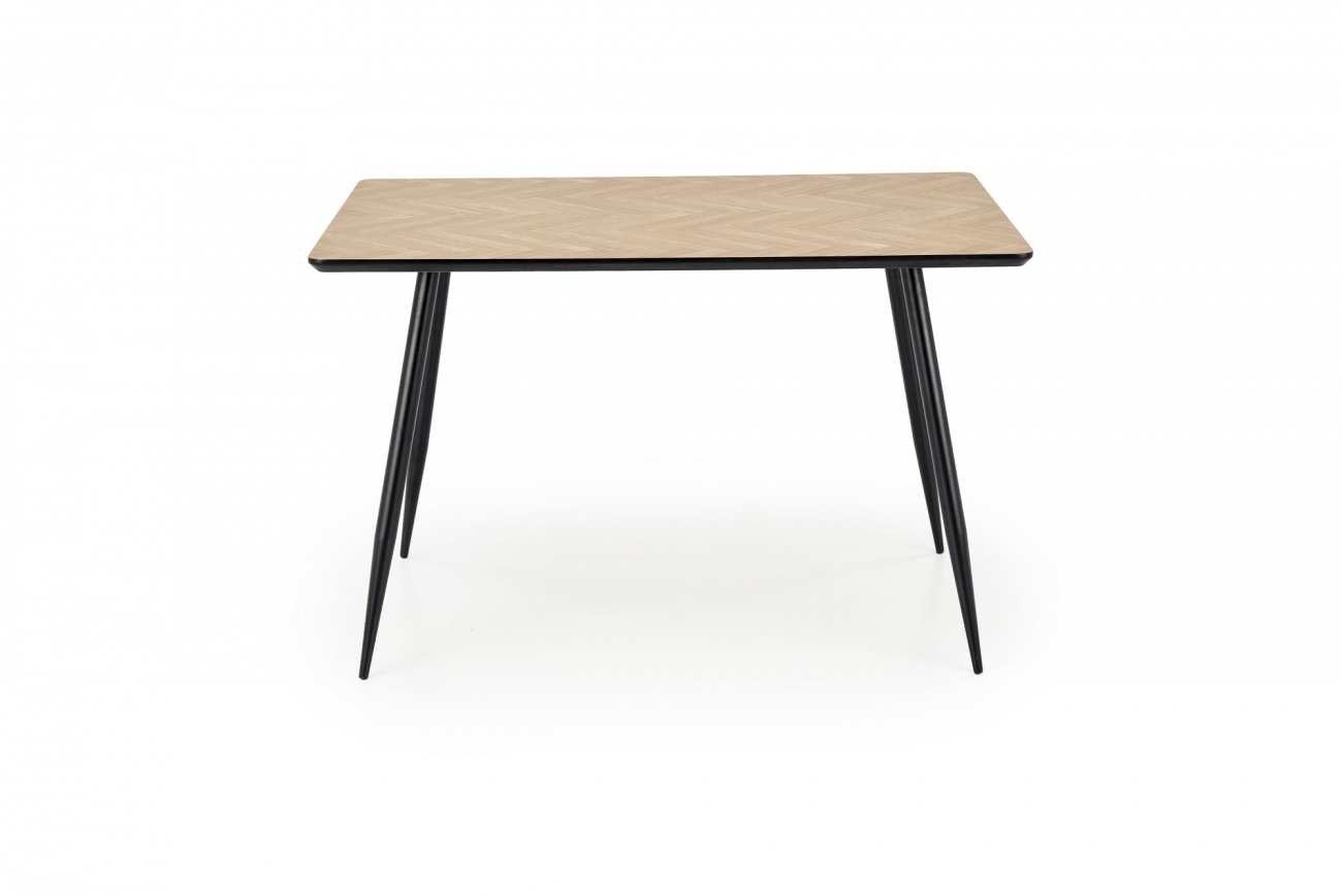 matbord 'barto' 120cm - natur/svart