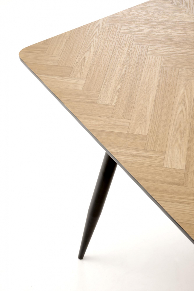 Matbord 'Barto' 120cm - Natur/svart