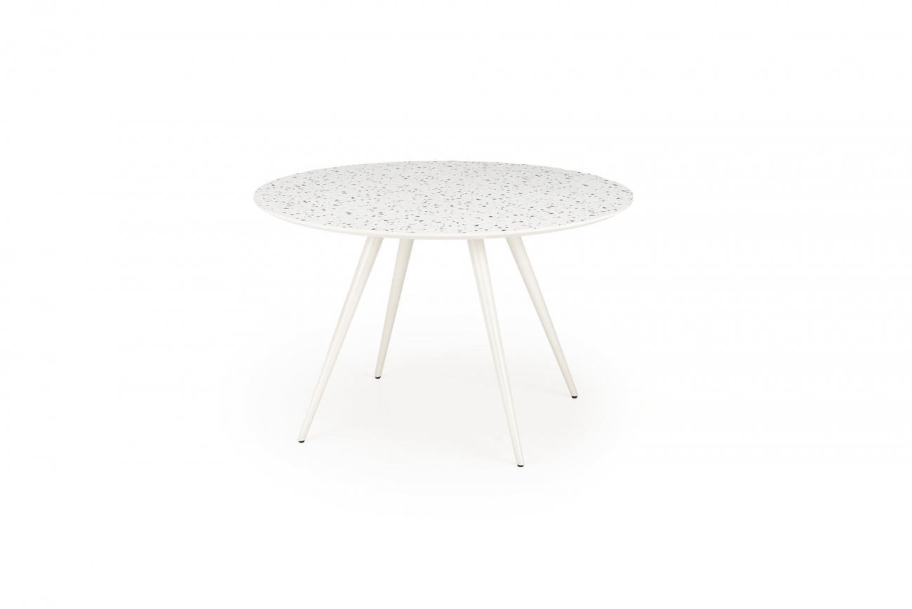 Matbord 'Aramis' runt 120cm - Vit