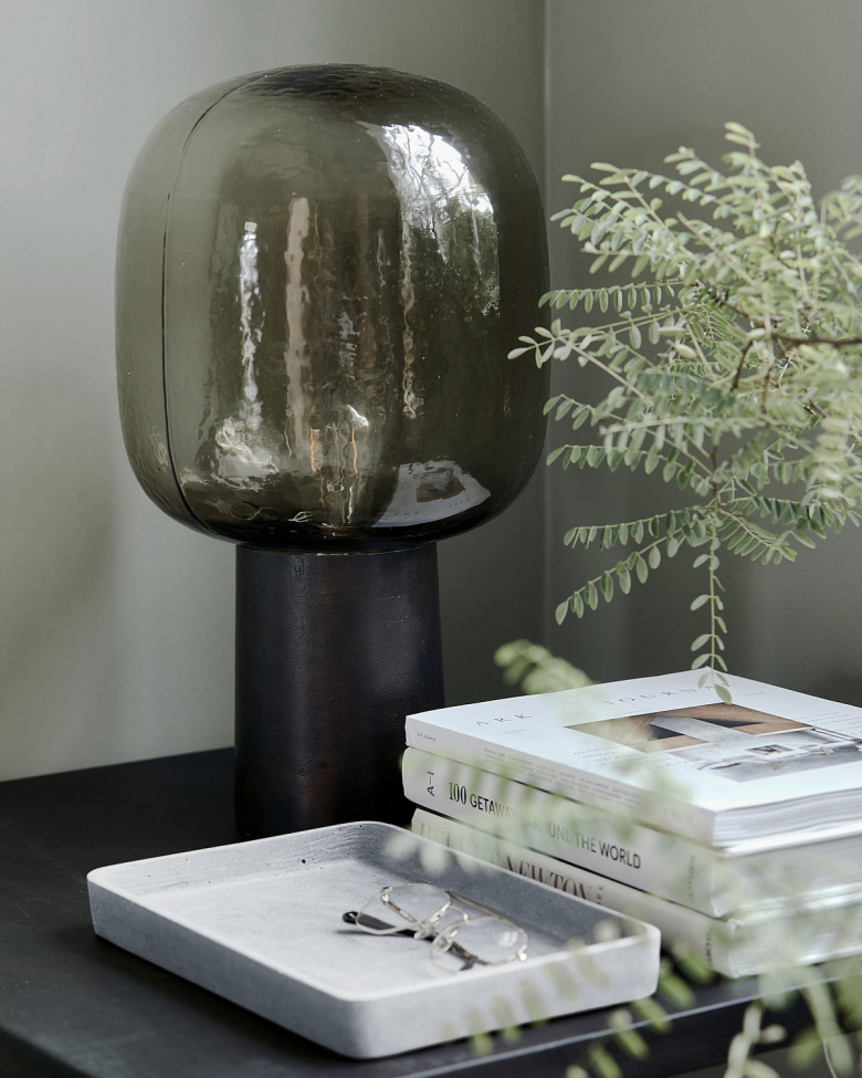 Bordslampa 'Note' - Brun Mässing
