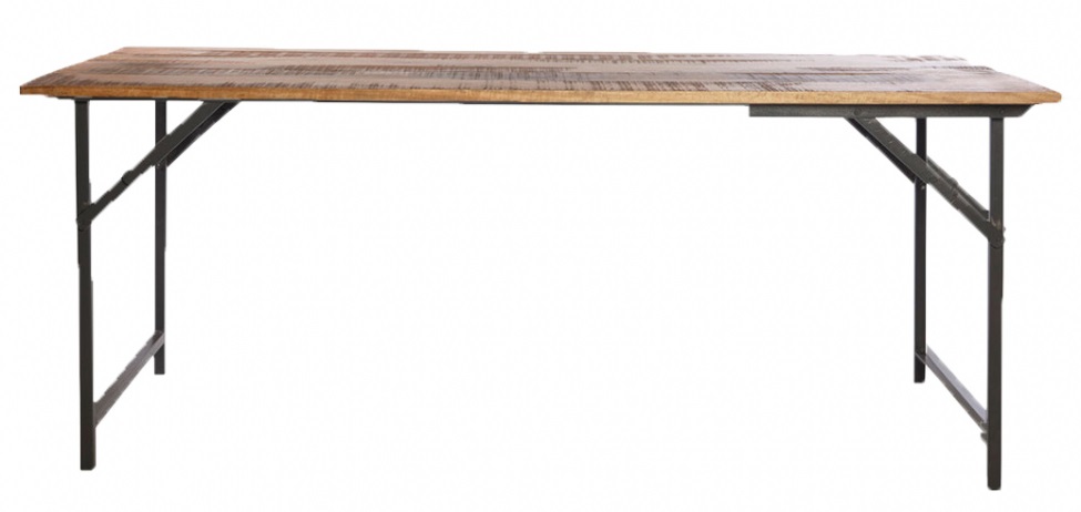 matbord vintage 180x80cm - natur