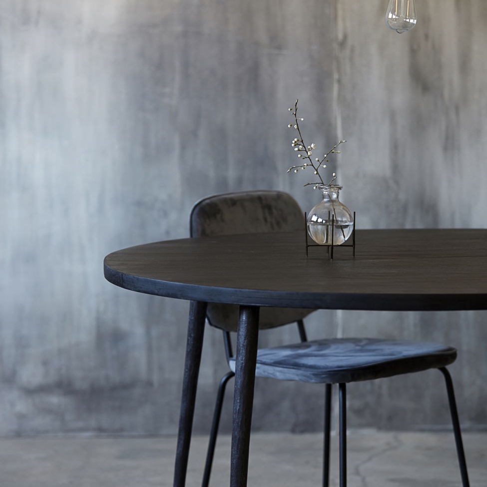Matbord 'Club' Runt 130cm - Svart