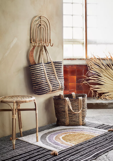 Klädhängare 'Rattan Coat Rack' - Natur