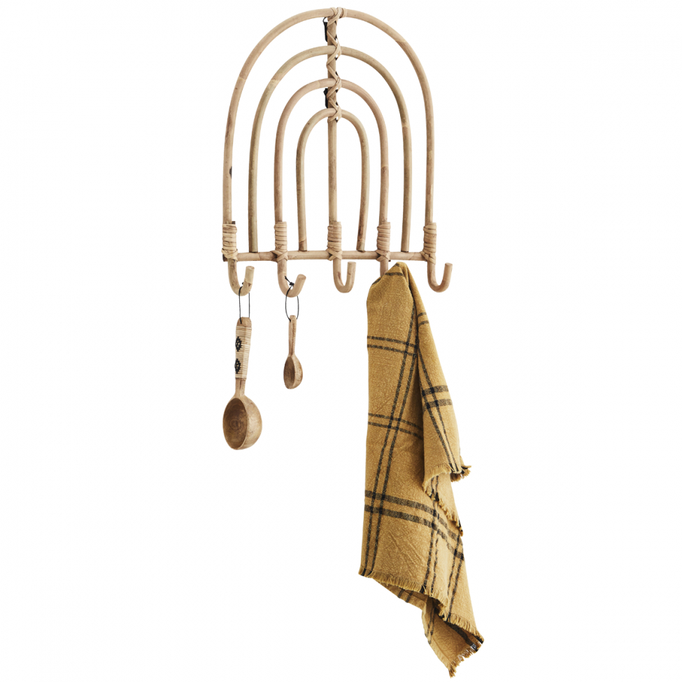 Klädhängare 'Rattan Coat Rack' - Natur