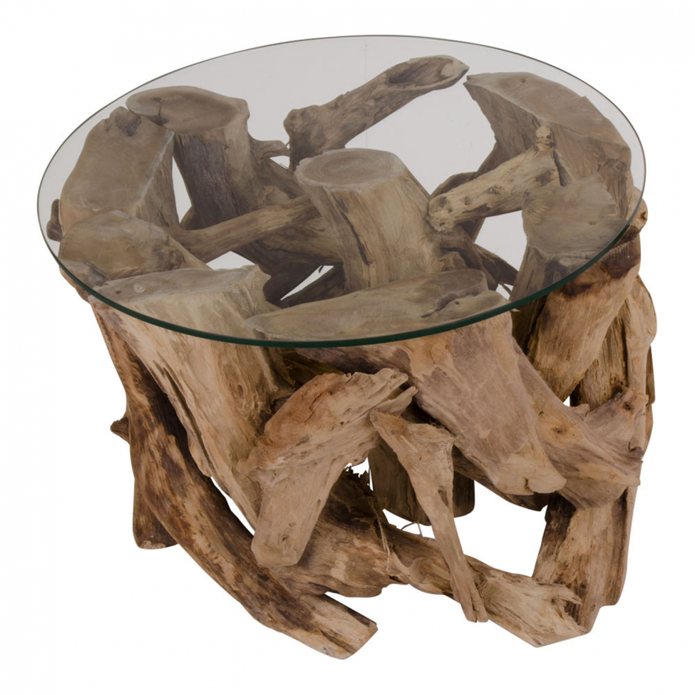 Soffbord 'Grand Canyon' - Natur/Glas
