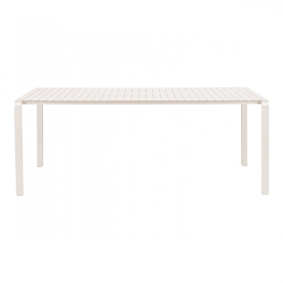 trädgårdsbord 'vondel' 214x97cm - vit