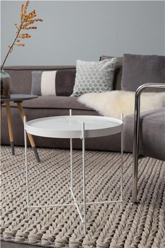 Soffbord 'Cupid Marble' - Vit marmor
