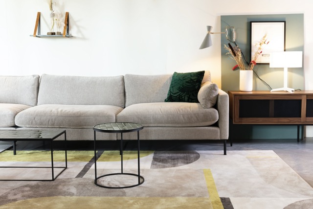 Soffbord 'Glazed' 43x93 - Grön