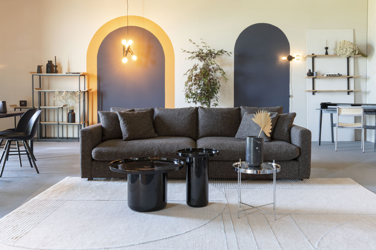 Soffbord 'Shiny Bomb' - Svart