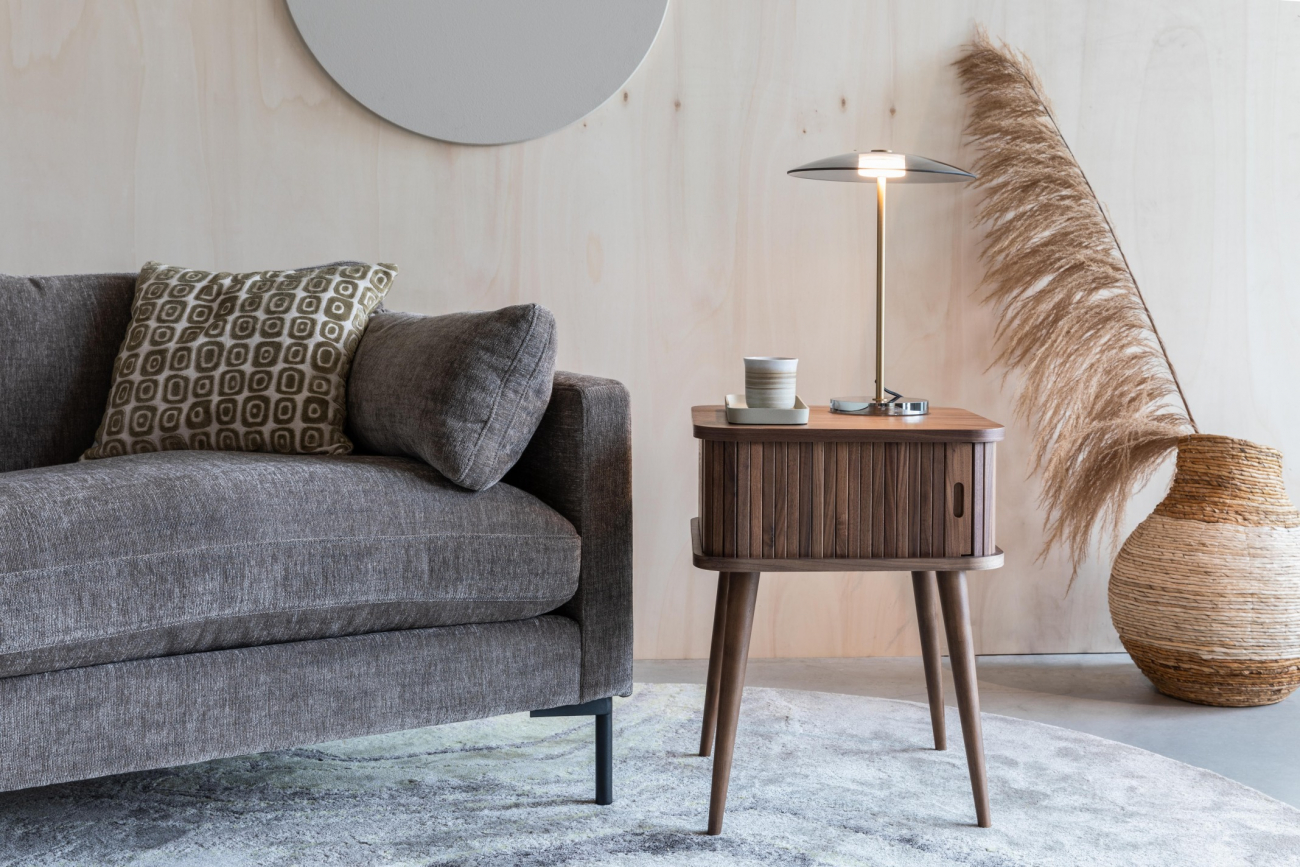 Sidobord/Sängbord 'Barbier' - Valnöt