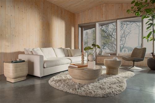 Sidobord 'Noble' Square - Beige