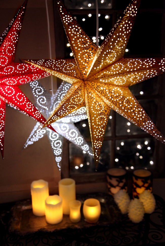 Julstjärna 'Antique' - Guld