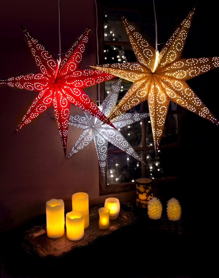 Julstjärna 'Antique' - Röd