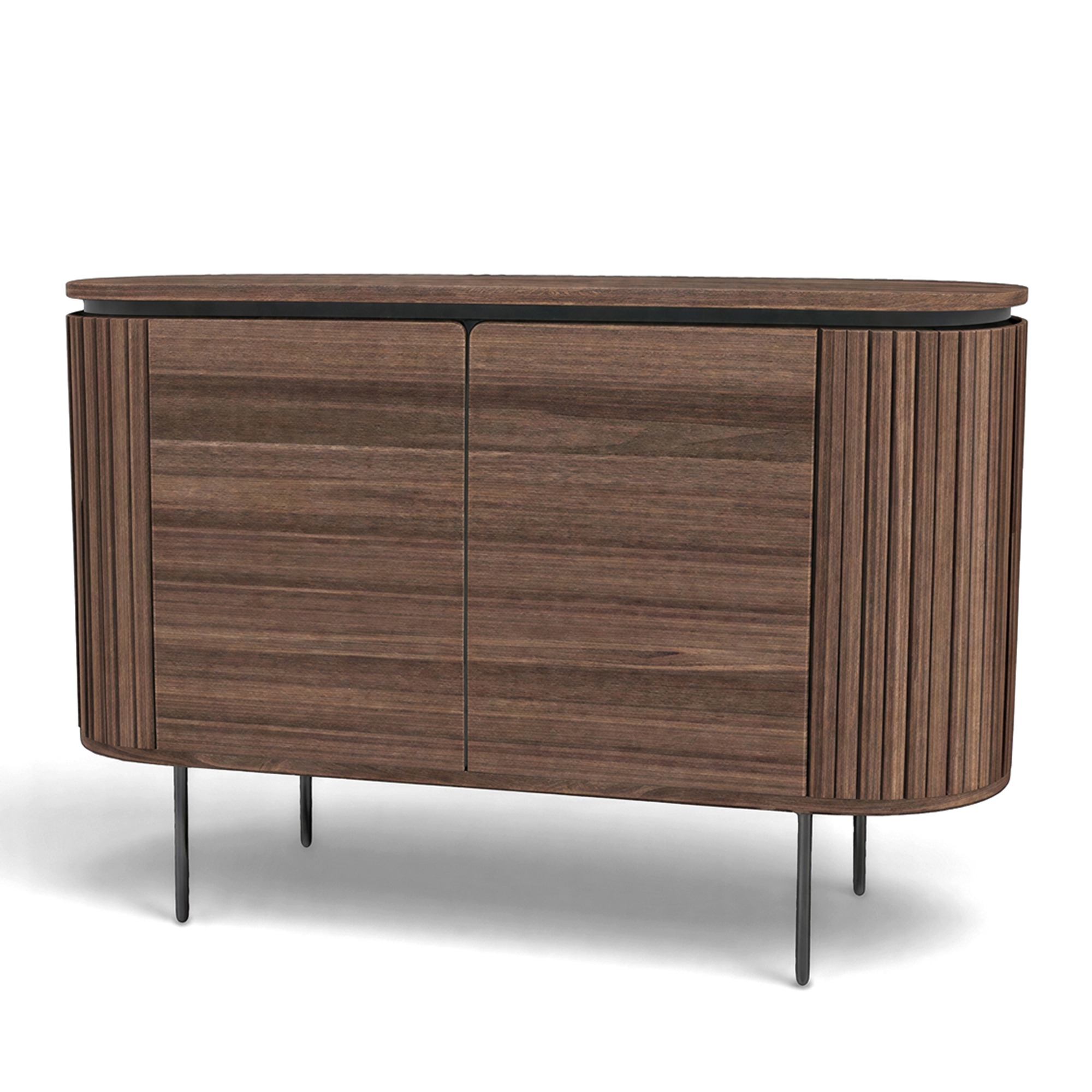Sideboard 'Kärra' - Valnöt/Svart