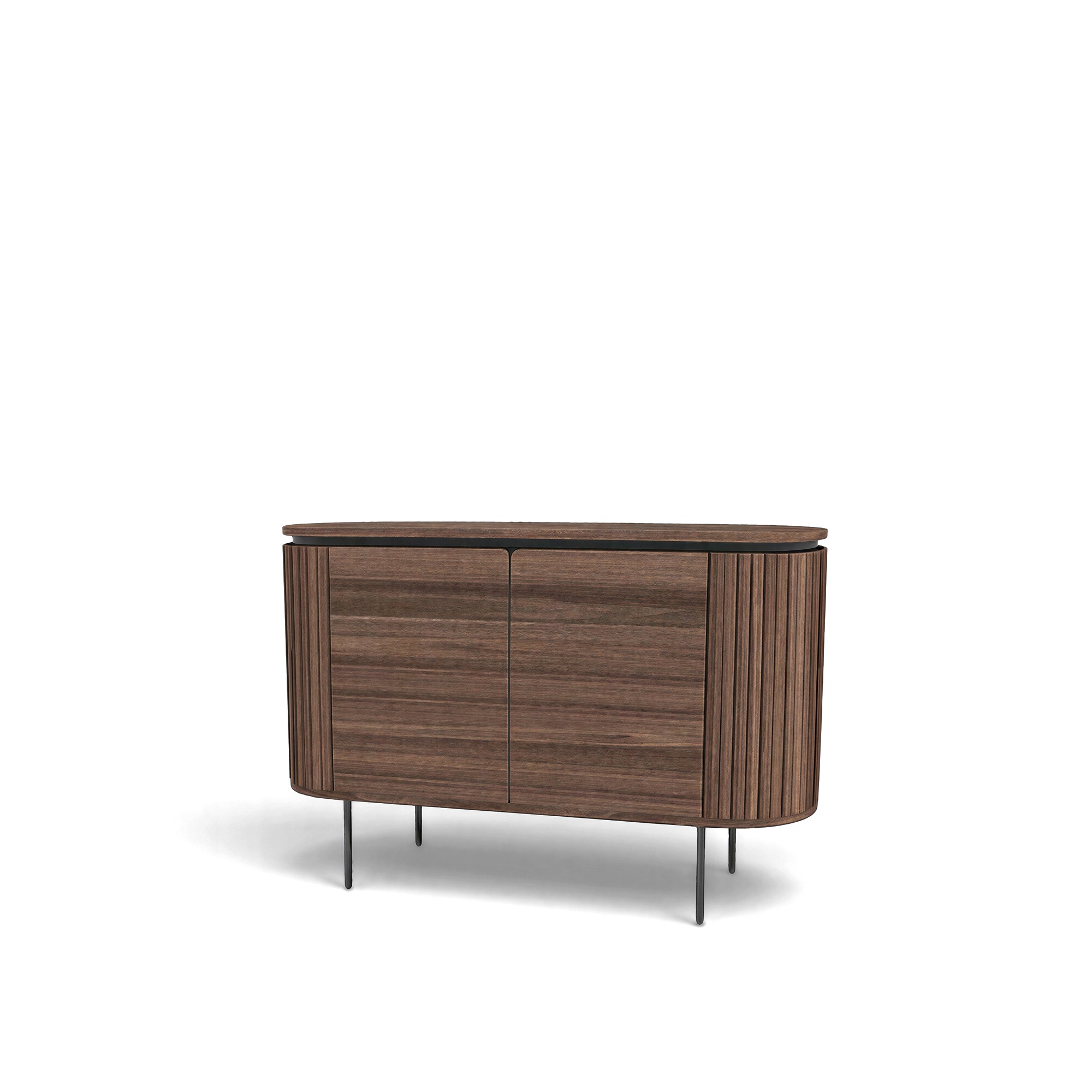 Sideboard 'Kärra' - Valnöt/Svart