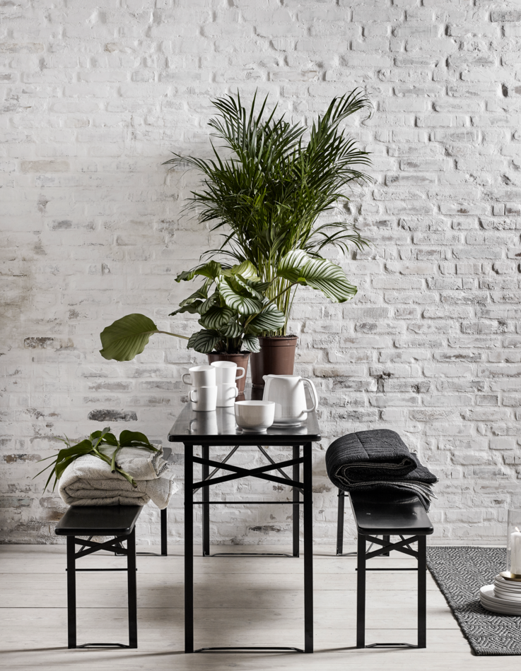 Bord och bänkar 'Garden' 160x60cm - Svart