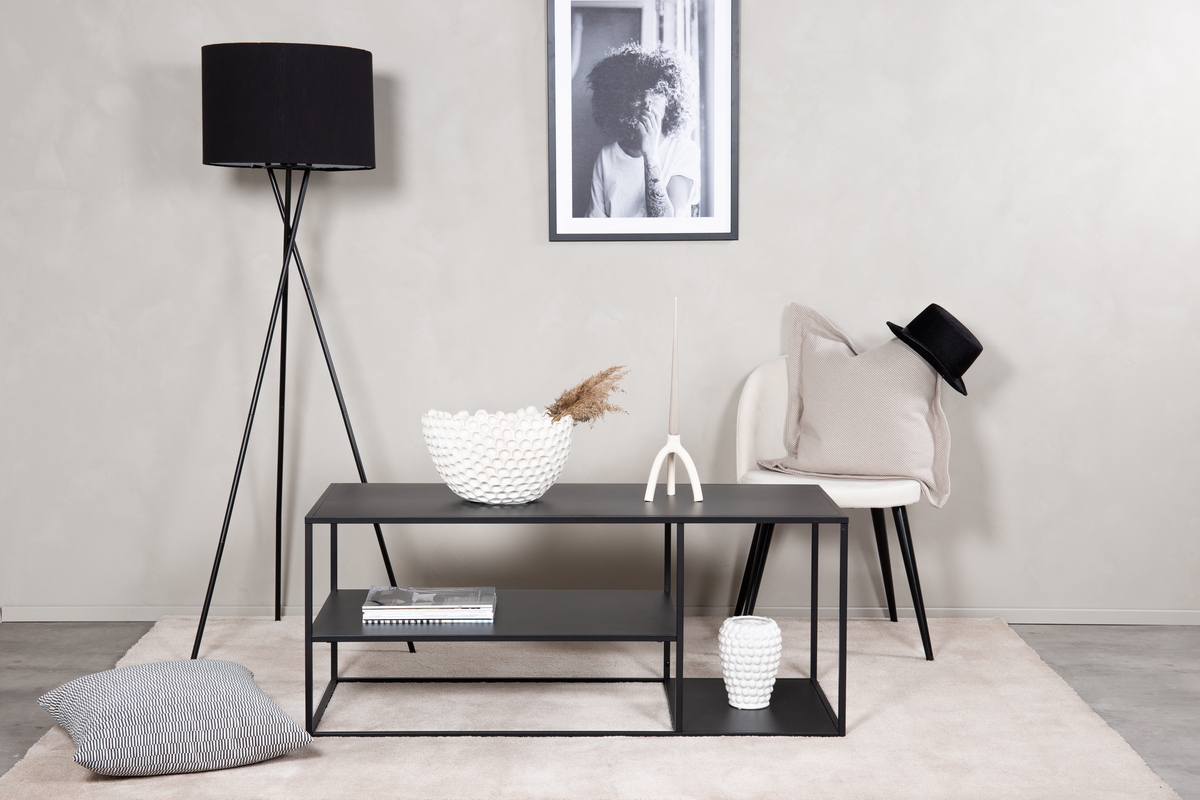 Soffbord 'Staal' 120x50cm - Svart