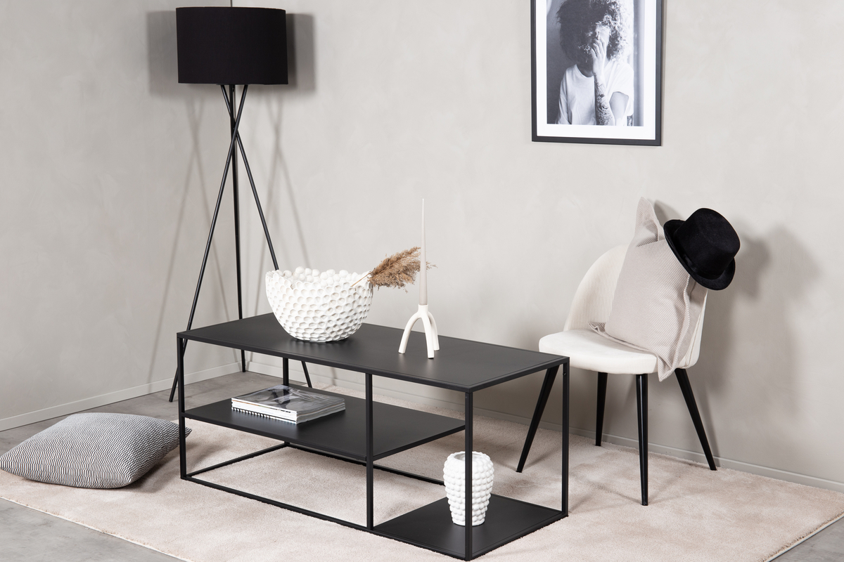 Soffbord 'Staal' 120x50cm - Svart