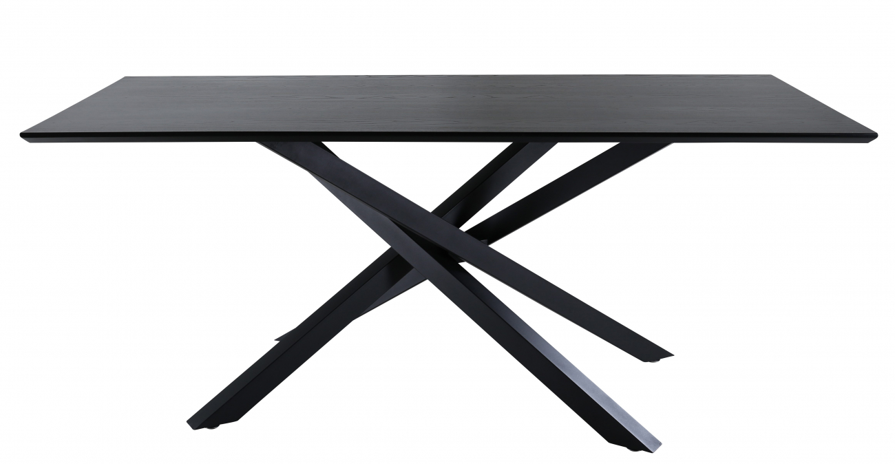 matbord 'antica' 180x90cm - svart