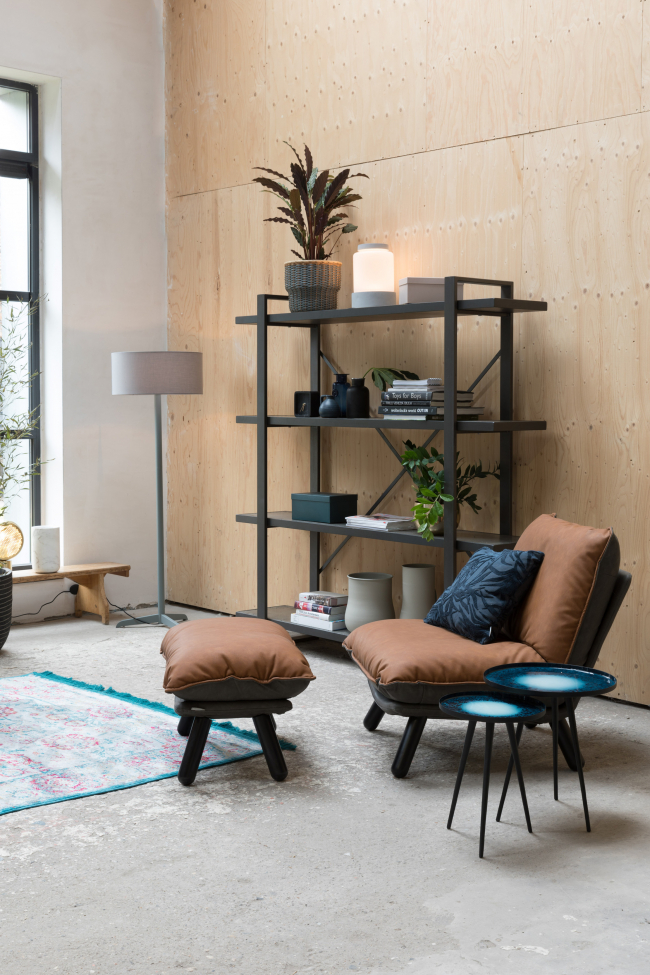 Loungestol 'Lazy' - Brun